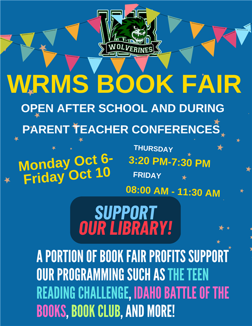 Book Fair Oct 6-Oct 10